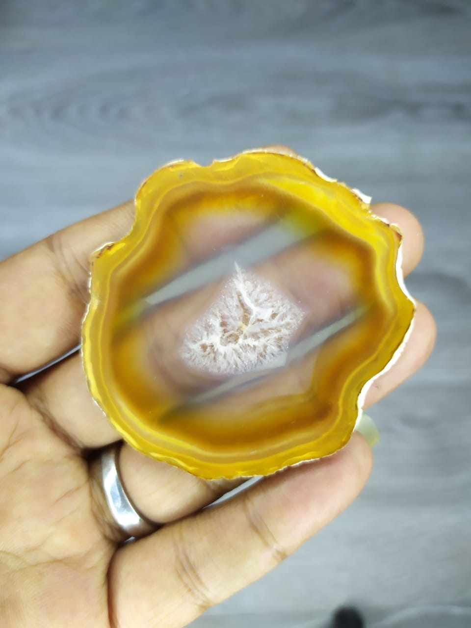 High Quality Rainbow Agate Slice 36%off