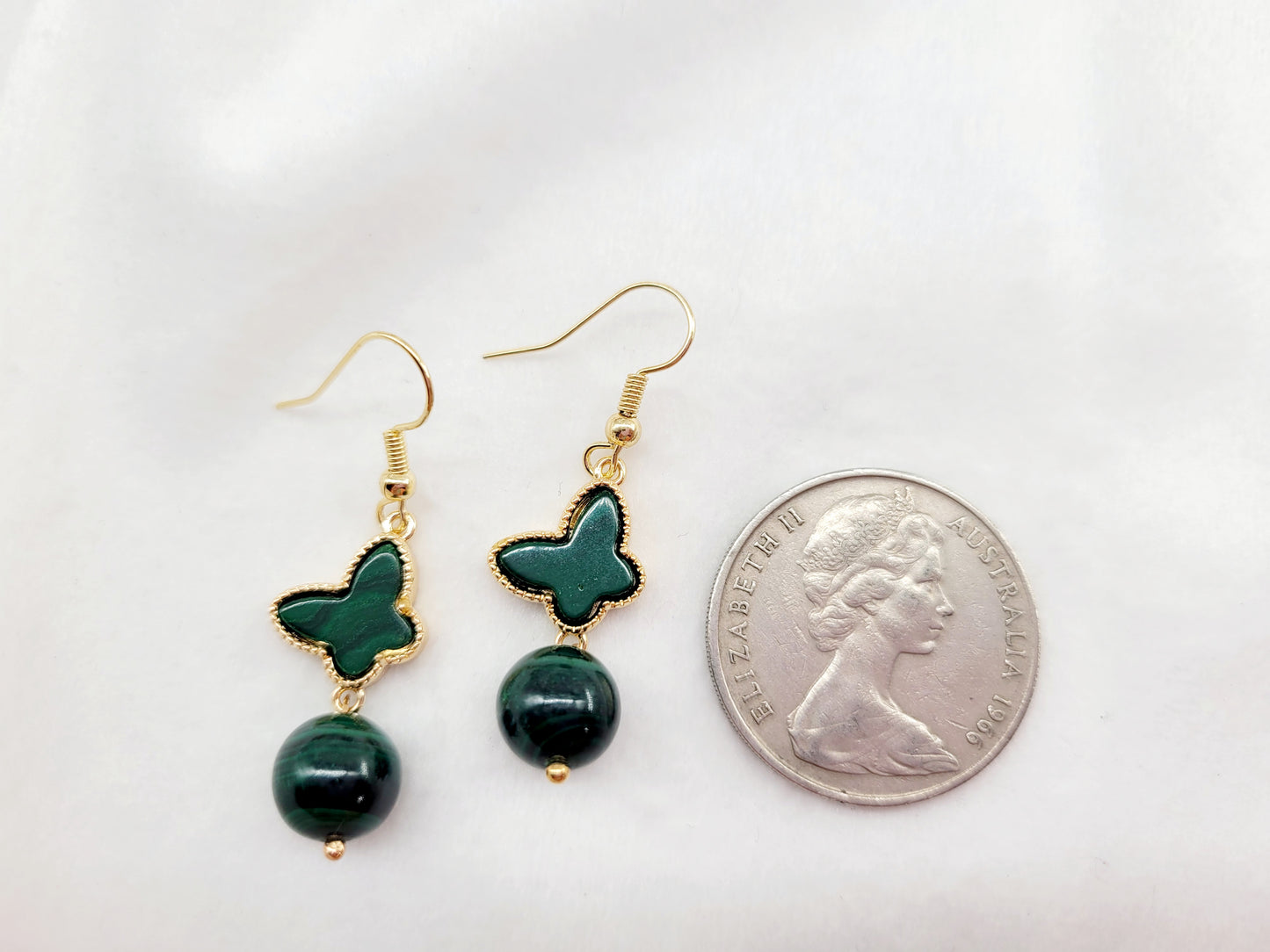 Green Malachite Earrings