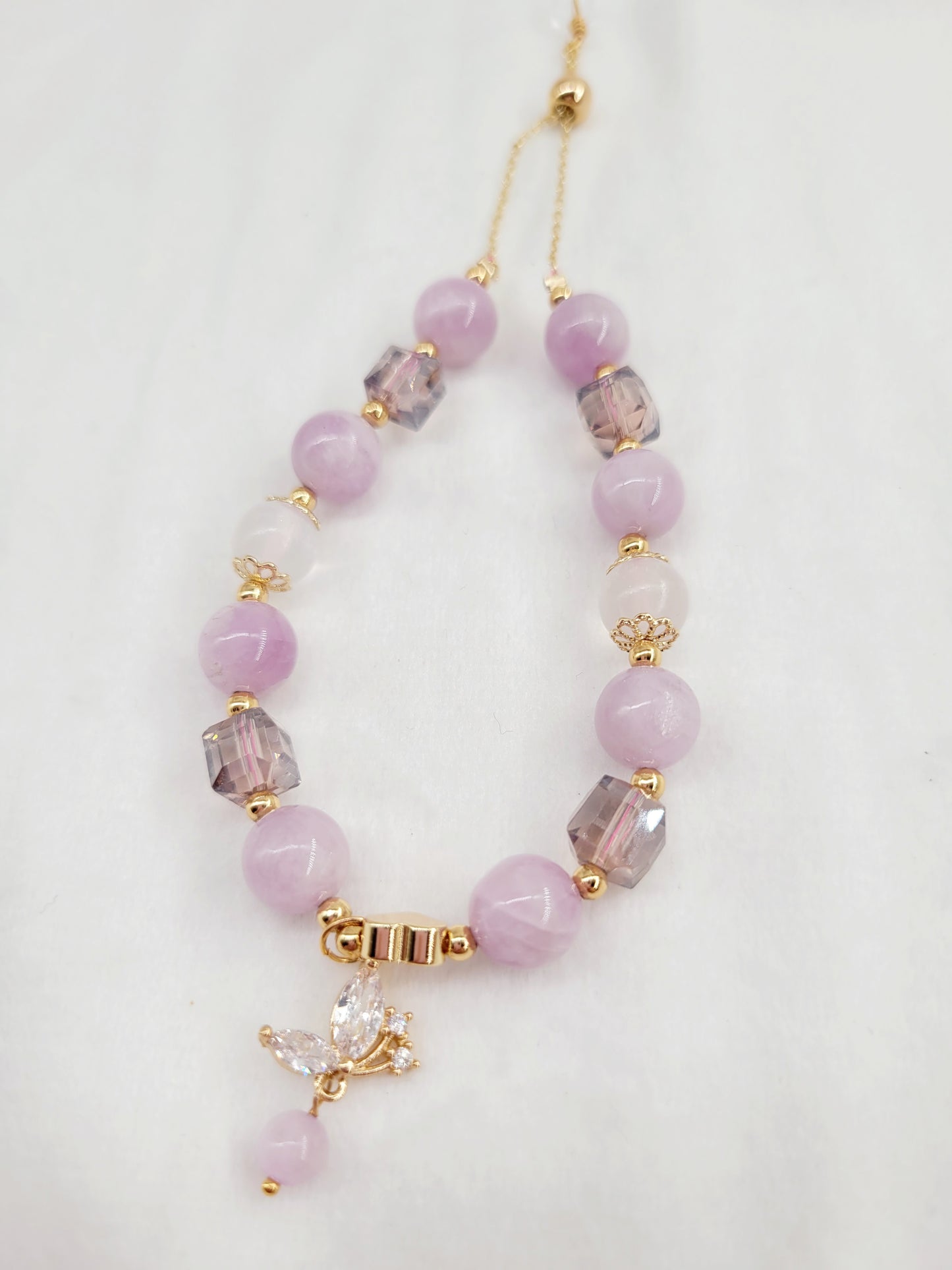 Kunzite beads bracelet