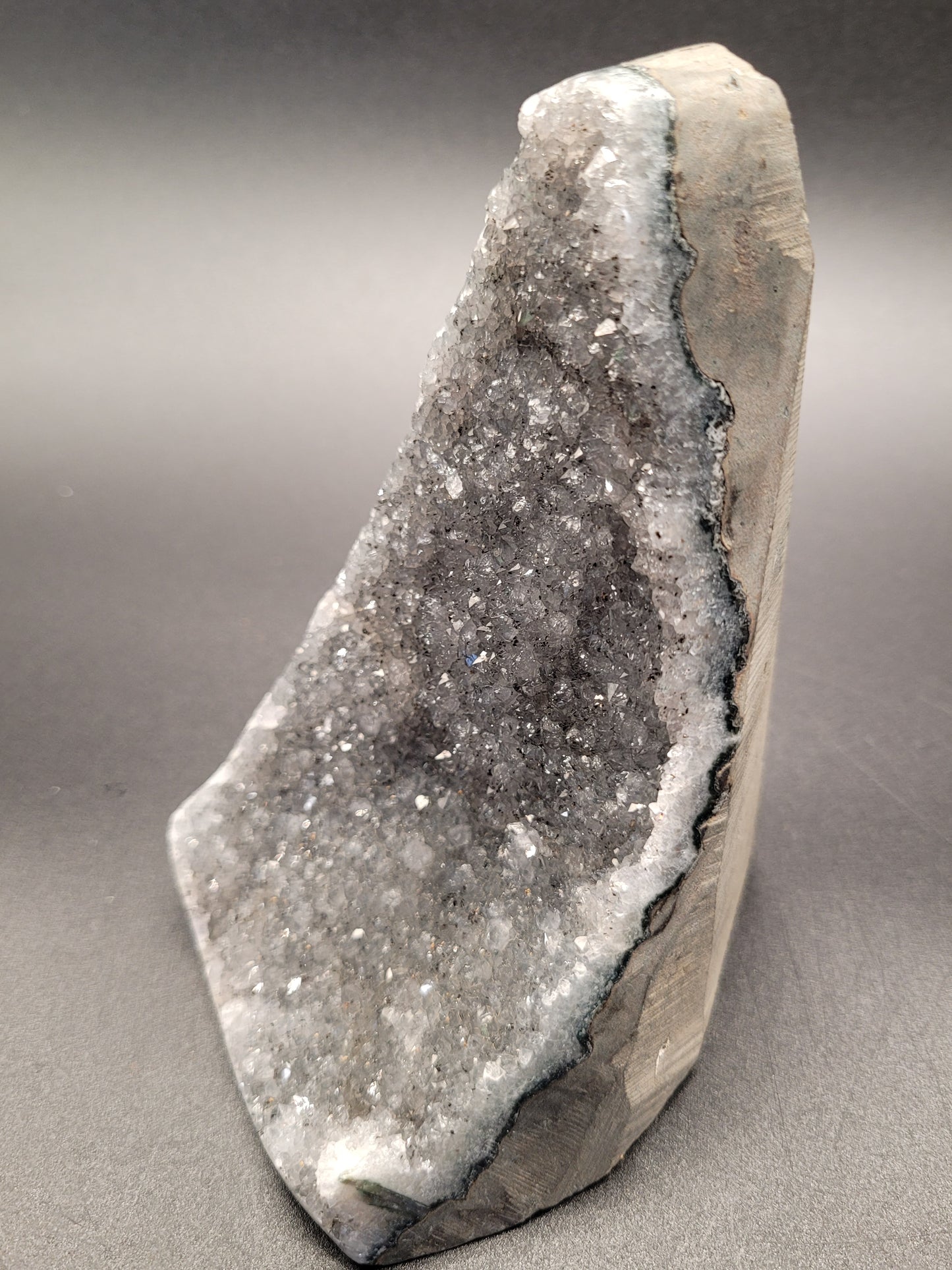 Grey Amethyst Cluster Tower