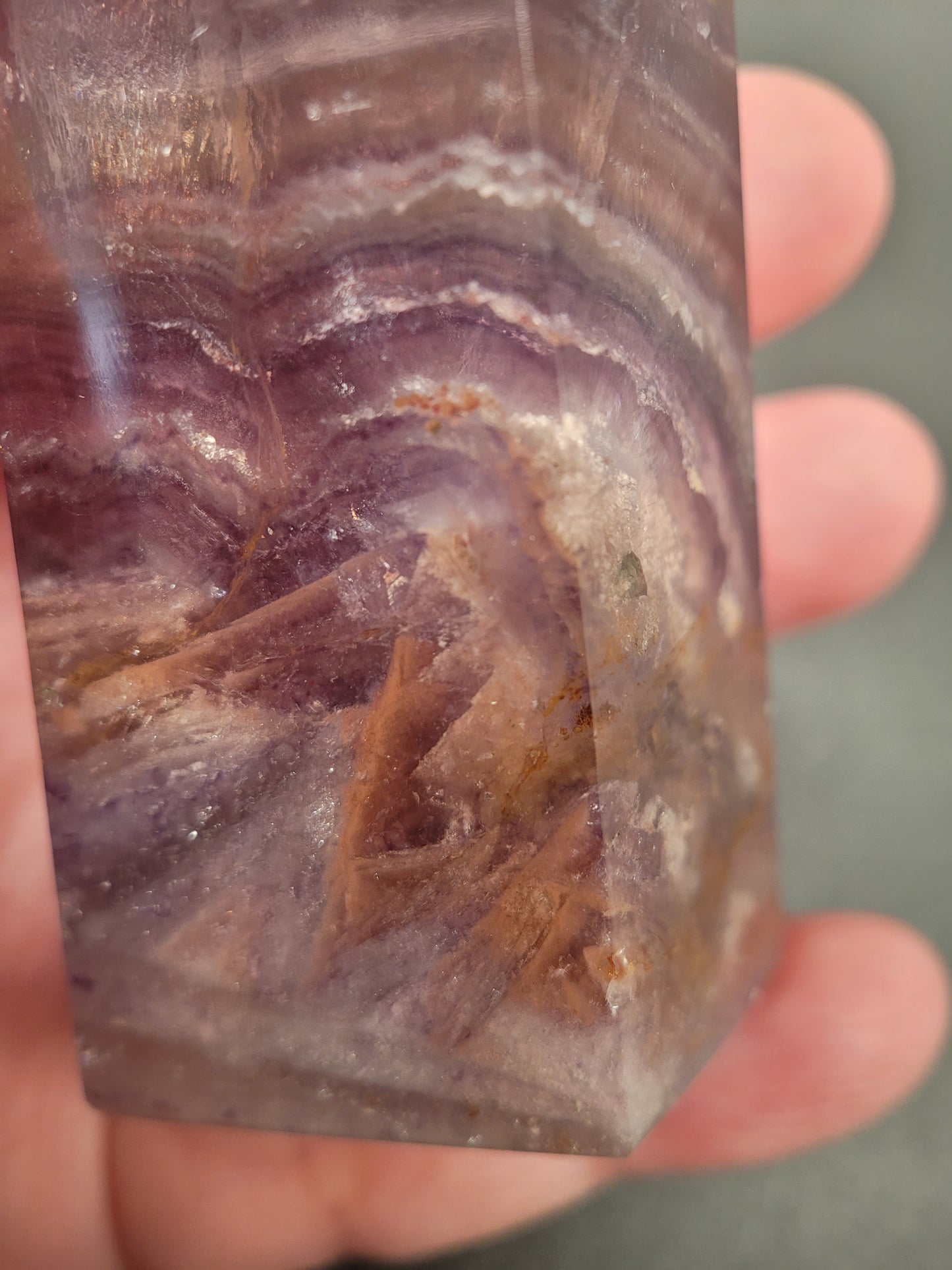 Rainbow Fluorite Point